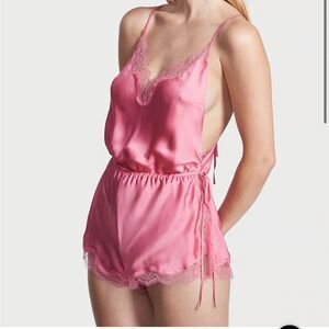 Victoria’s Secret Satin Side-Tie Romper